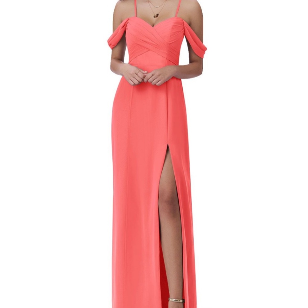 Azazie Bridesmaid Dress NWT 14 Watermelon